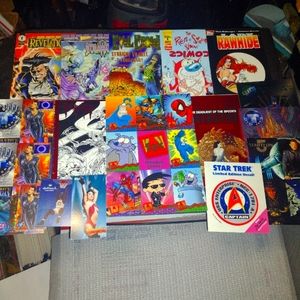 Mini comic book lot of 7 and other goods
